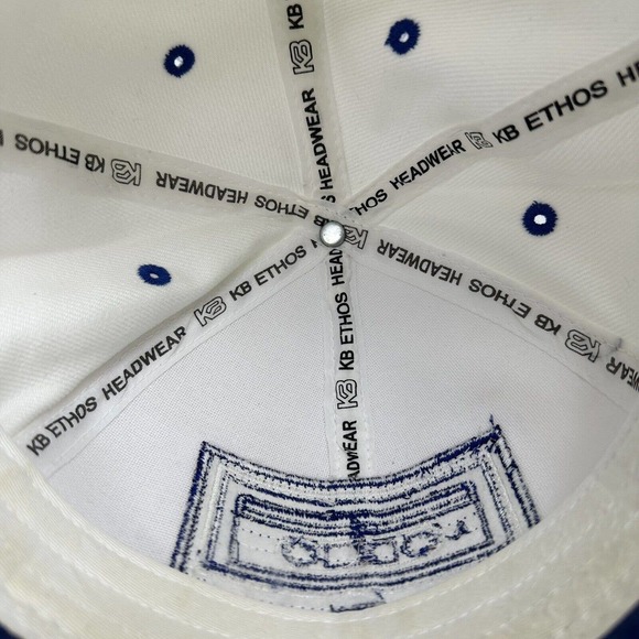 KBETHOS Hat Cap White Blue Cassette Tape Fitted Small Music Retro - Picture 12 of 13